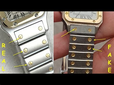 cartier watch box real vs fake|how to tell a fake cartier watch.